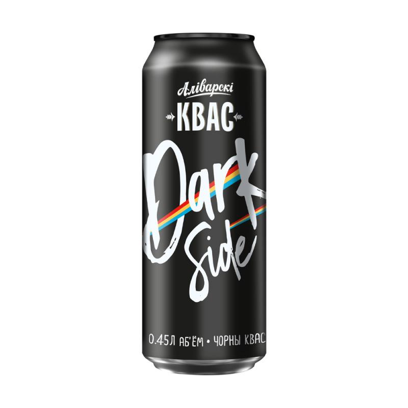 Квас чёрный "Dark Side", Алiварскi, 0,45 л