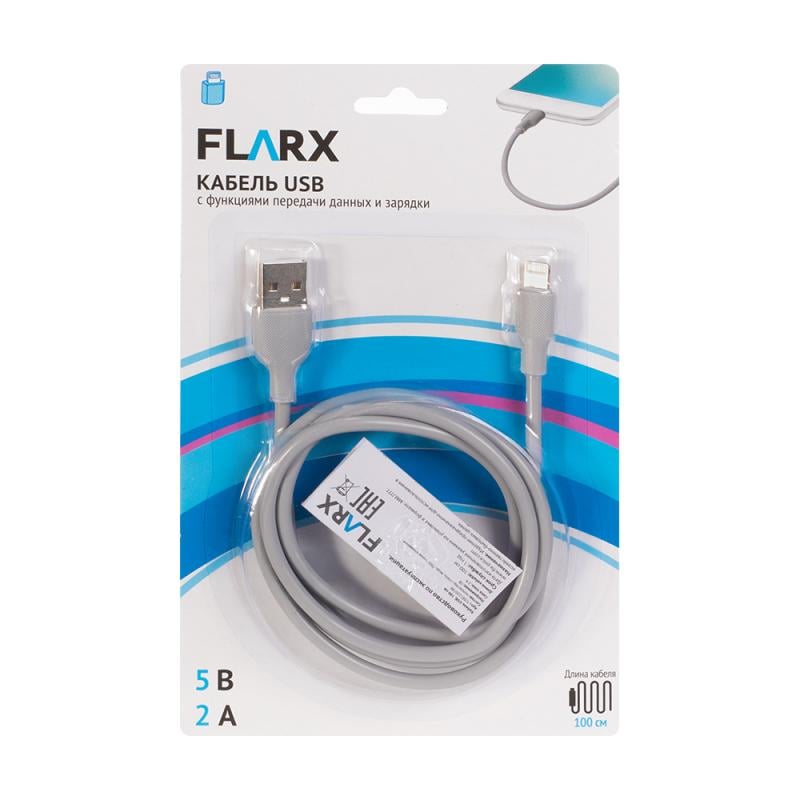 Кабель USB, FLARX, 100 см, в ассортименте
