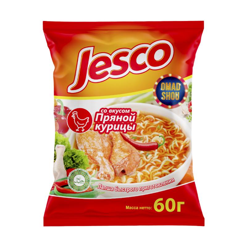 Лапша быстрого приготовления, Jesco, 60 г, в ассортименте - купить в ...