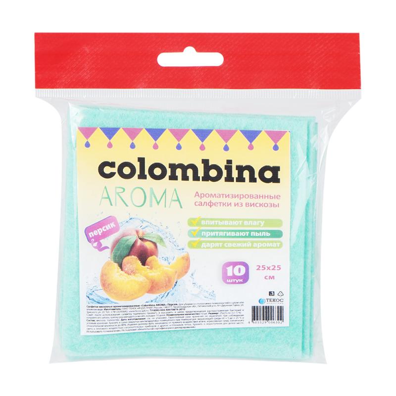Набор ароматических салфеток "Aroma", Colombina, 25х25 см, 10 шт., в ассортименте