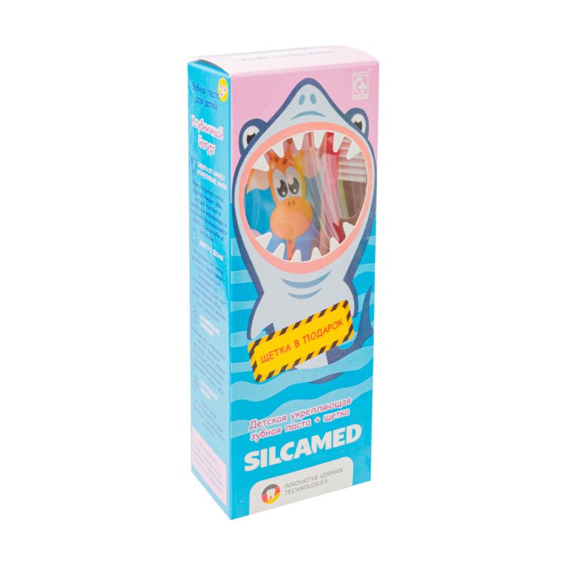 Набор "Зубная паста+щетка" для детей, SILCAMED, в ассортименте