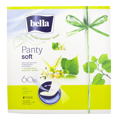 Ежедневные гигиенические прокладки Bella Panty Soft, 60 шт