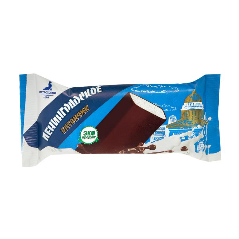 Мороженое "Ленинградское", Петрохолод, батончик, 80 г