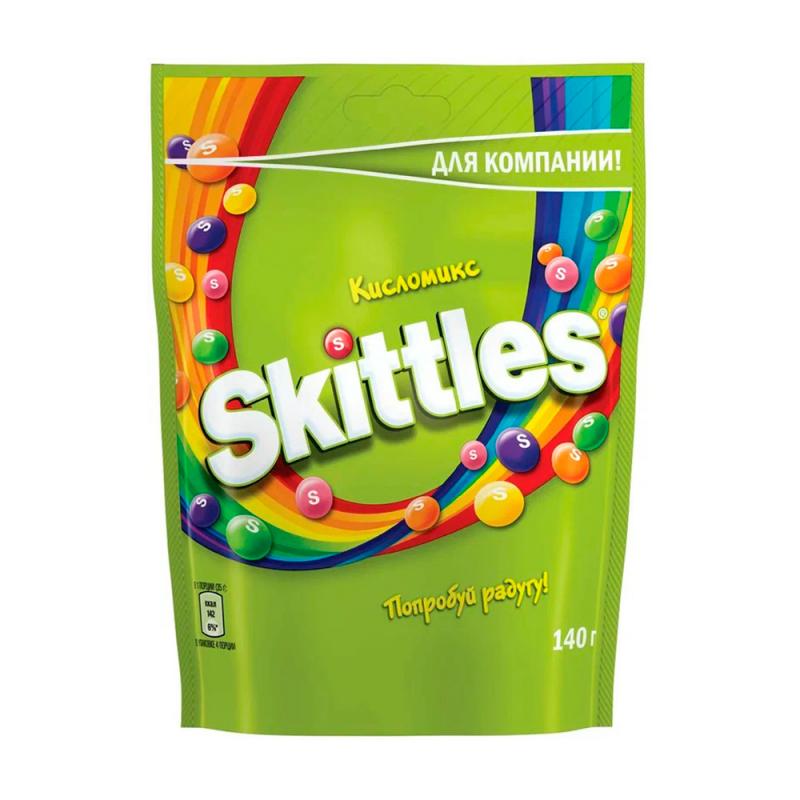 Драже жевательное "Кисломикс", Skittles, 140 г