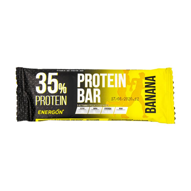 Батончик, ENERGON, protein банан, 40 г