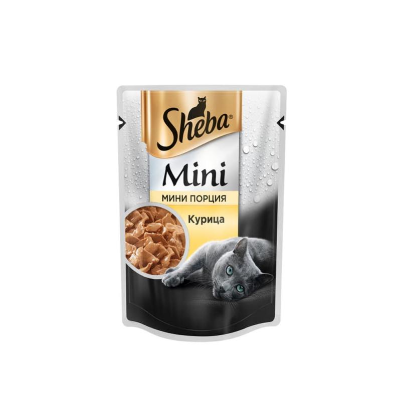 Влажный корм для кошек, Sheba mini, 50г, курица