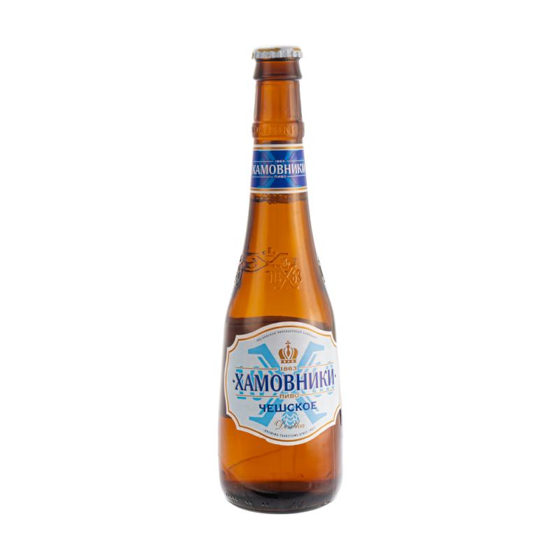 Пиво светлое "Хамовники Чешское", 3,7%, 0,45 л
