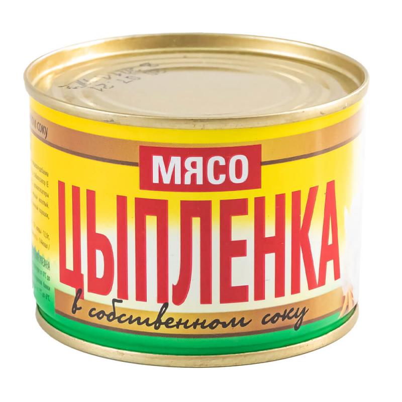 Мясо цыплёнка в собственном соку, 180 г