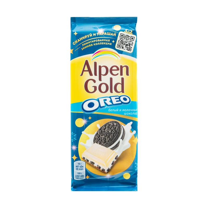 Шоколад "Oreo", Alpen Gold, 90 г