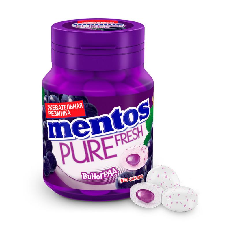 Жевательная резинка "Pure fresh", Mentos, 54 г, в ассортименте