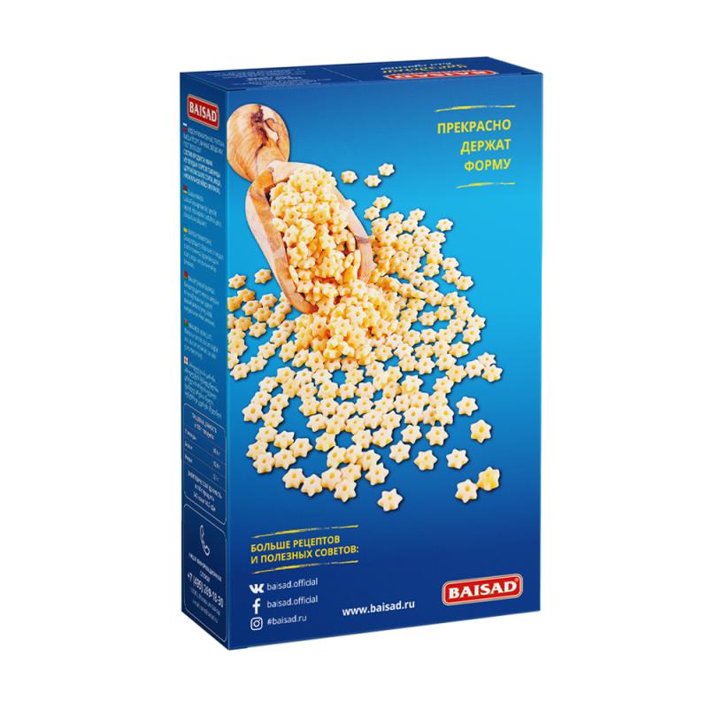 Макаронные изделия "Звездочки для супчика", BAISAD, 250 г