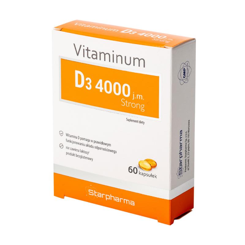 Витамин D3 4000, 60 капсул