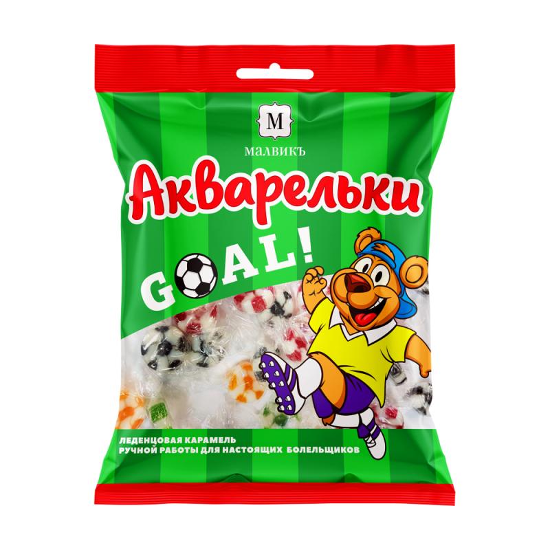 Леденцовая карамель "Акварельки GOAL", 250 г