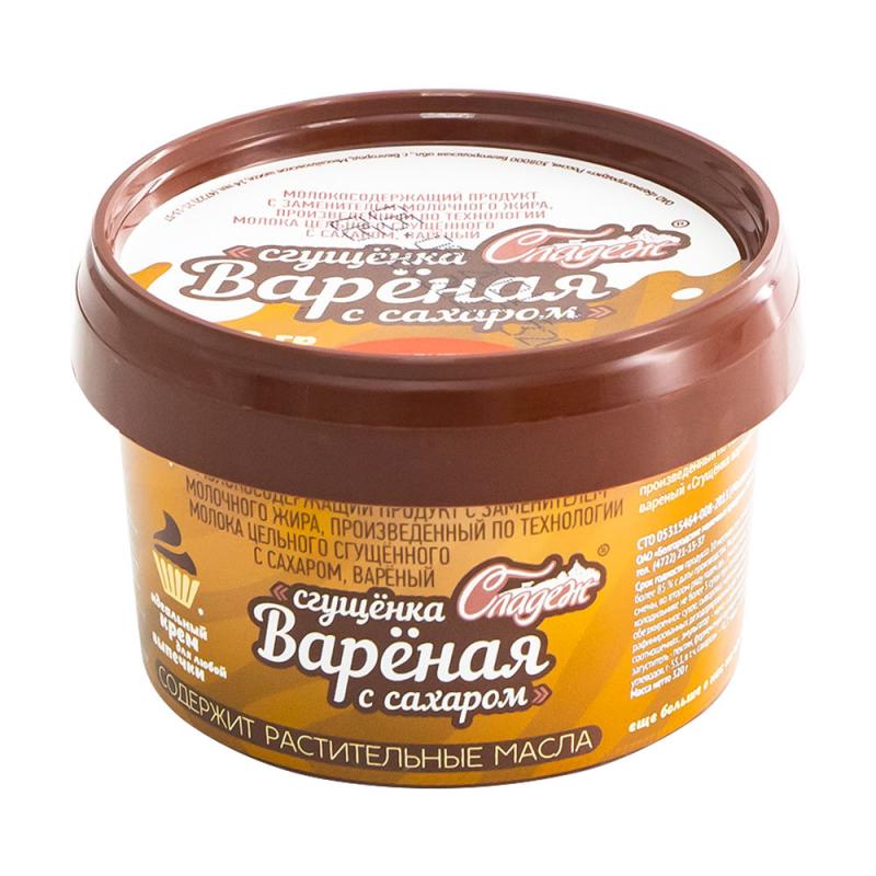 "Сгущёнка варёная с сахаром", Сладеж, 320 г