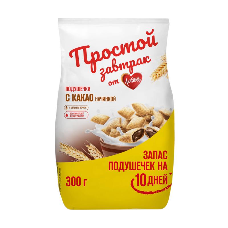Подушечки с какао начинкой, Любятово, 300 г