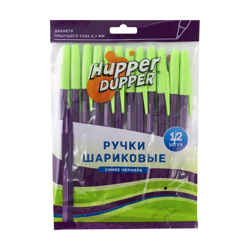 Набор шариковых ручек, Hupper Dupper, 12 шт., в ассортименте