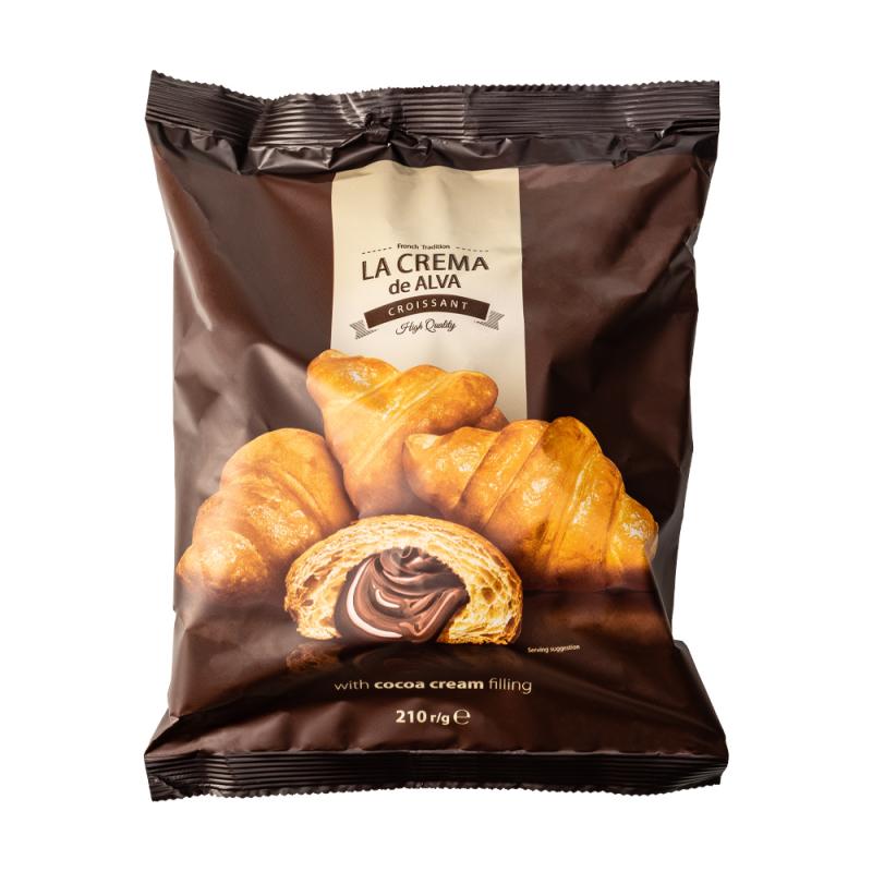 Мини круассаны с какао- кремовой начинкой, 210 г
