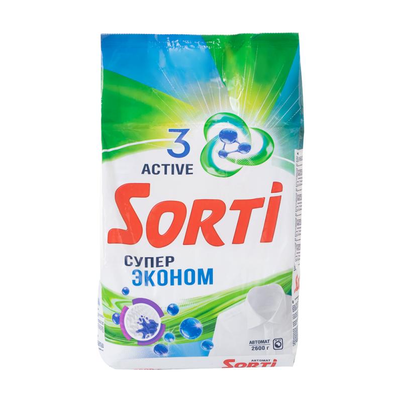 Стиральный порошок, Sorti, 2600 г, в ассортименте