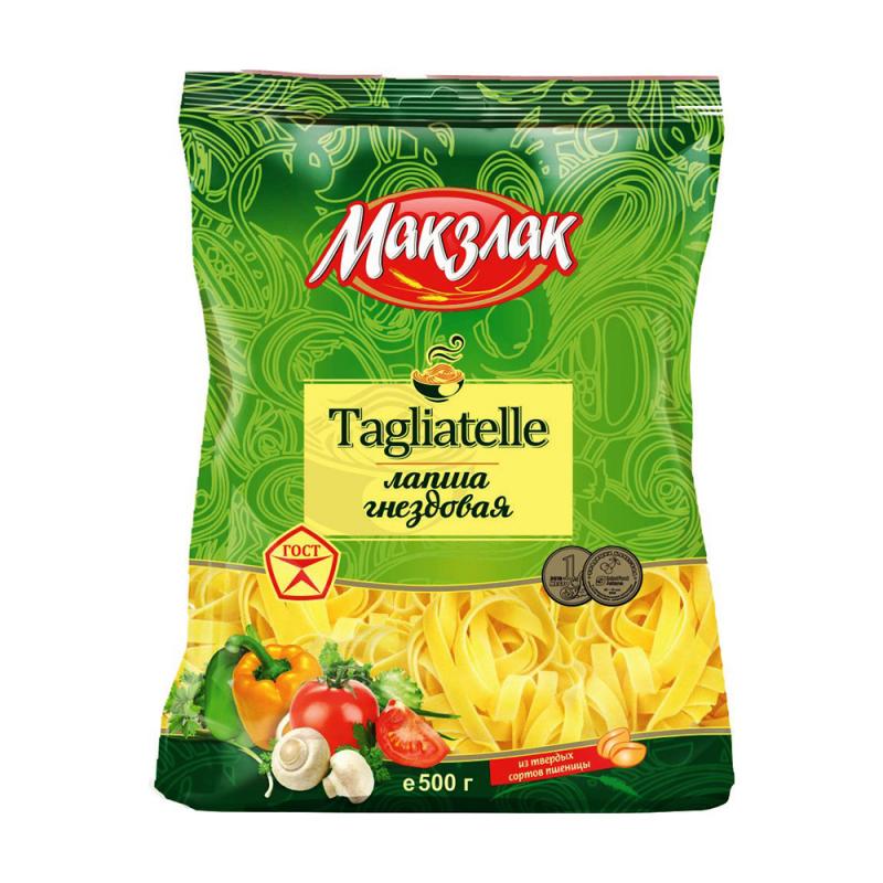 Лапша гнездовая "Tagliatelle", Макзлак, 500 г
