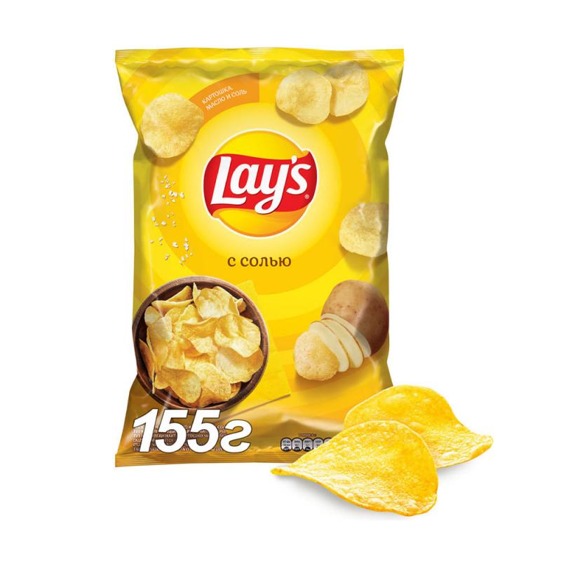 Картофельные чипсы, Lay’s, 155 г, в ассортименте