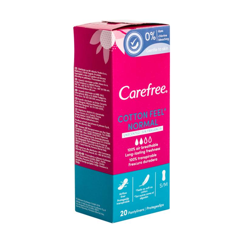 Ежедневные прокладки, Carefree Cotton, 20 шт.