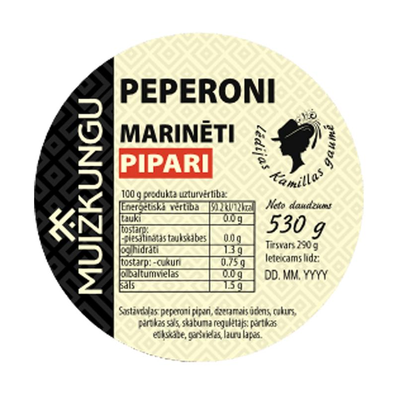 Пеперони перец маринованный Muižkungu, 530 г