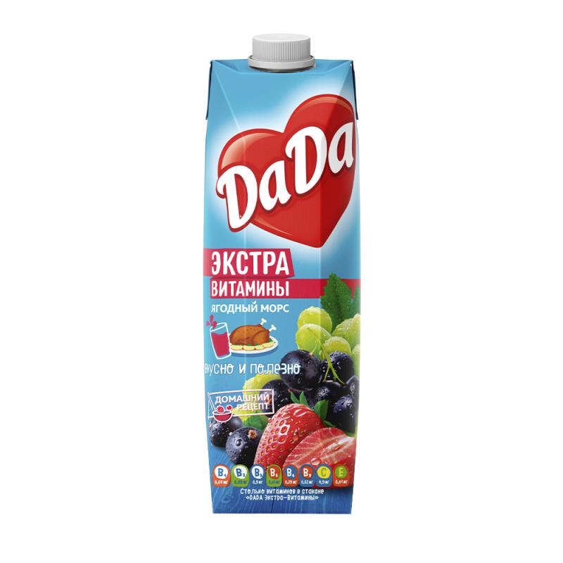 Ягодный морс "Экстра витамины", DaDа, 0,95 л