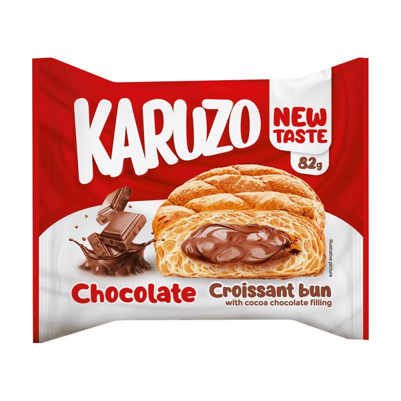 KARUZO круассан с шок.крем.начинкой, 82 г