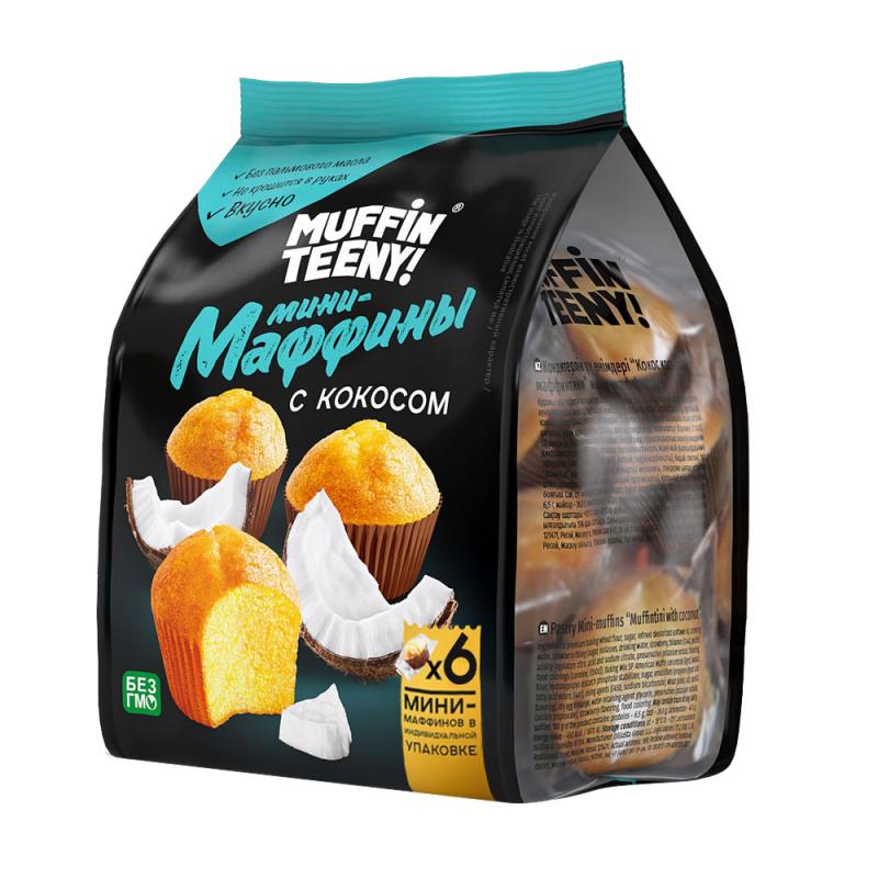 Минни-маффины, Muffin Teeny!, с кокосом, 180 г