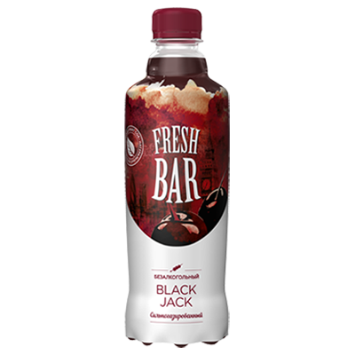 Напиток газированный "Black Jack", Fresh Bar, безалкогольный, 0,48 л