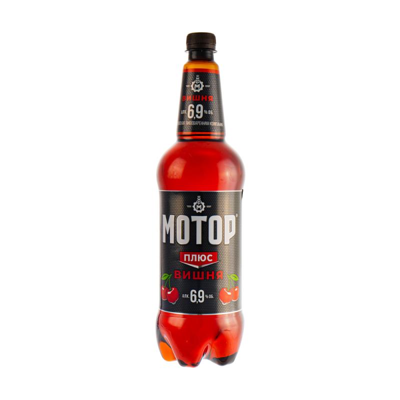 Пивной напиток "Мотор Плюс", вишня, 6,9 %, 1,25 л