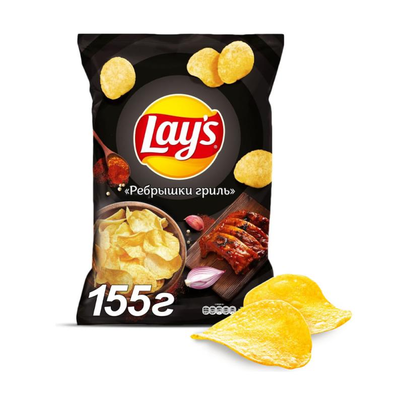 Картофельные чипсы, Lay’s, 155 г, в ассортименте