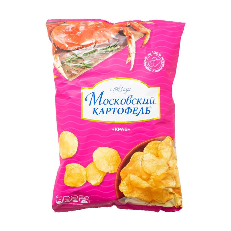 Чипсы, Московский картофель, со вкусом краба, 130 г