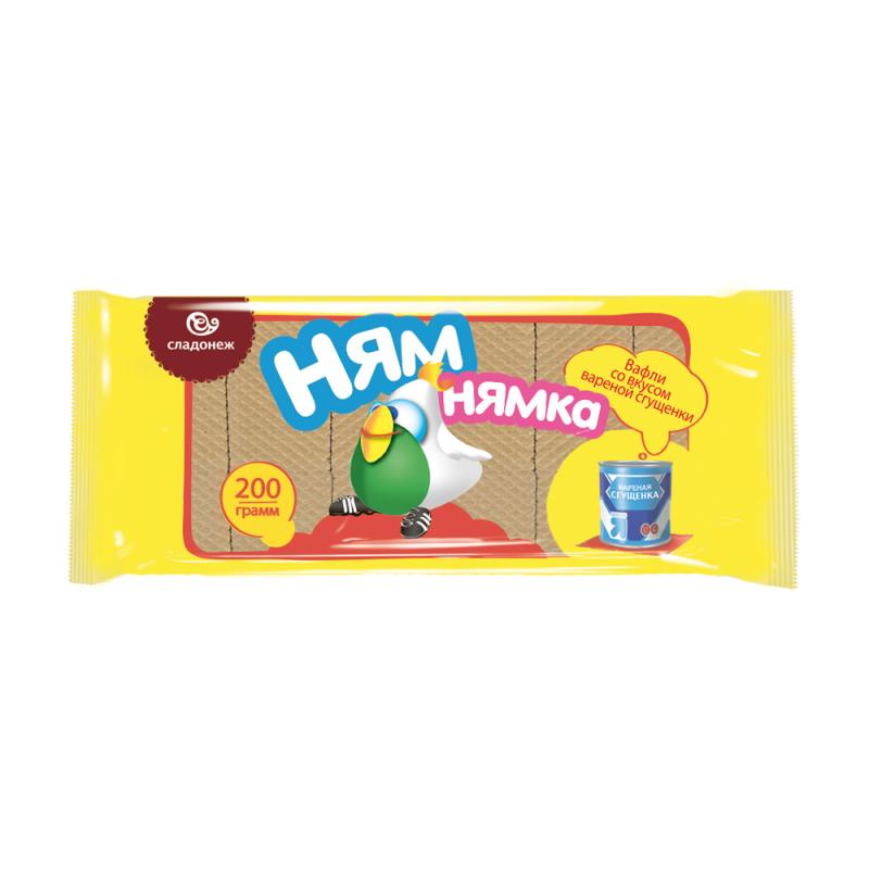 Вафли "Ням-нямка", 200 г, в ассортименте