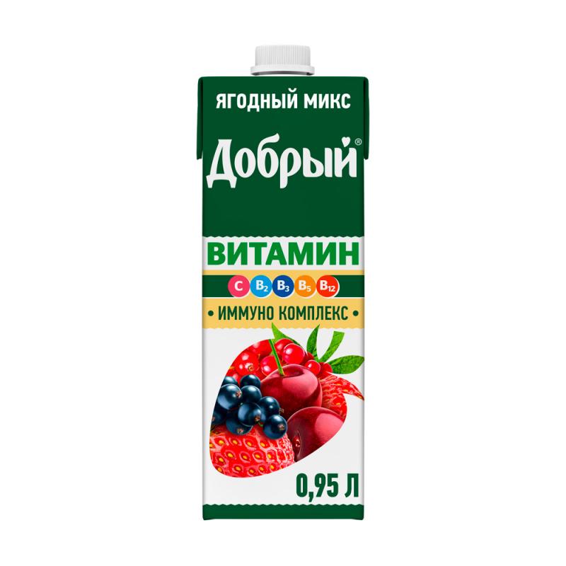 Напиток сокосодержащий "Иммуно Комплекс", Добрый, 0,95 л, в ассортименте