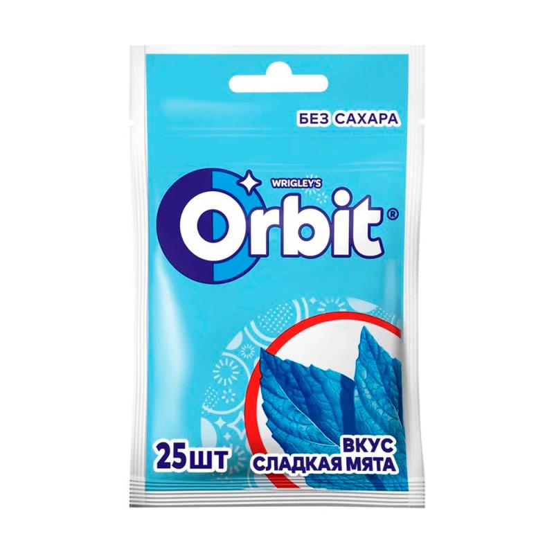 Жевательная резинка "Сладкая мята", Orbit, 25 шт., 34 г