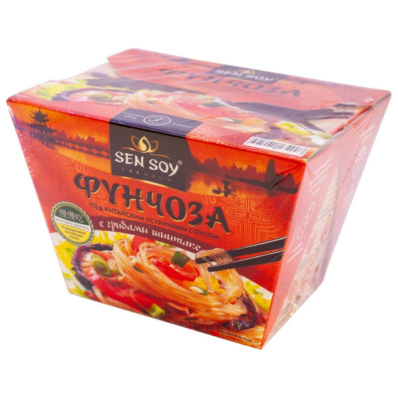Фунчоза с грибами шиитаке, Sen Soy, 125 г