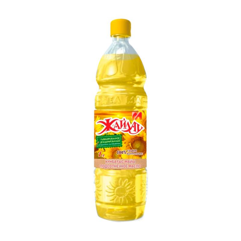 Масло подсолнечное, Жайлау, рафинированное, дезодорированное, 0,95 л