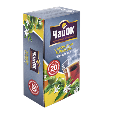 Черный чай "ЧайОк" с бергамотом, 30 г, 20 пакетиков