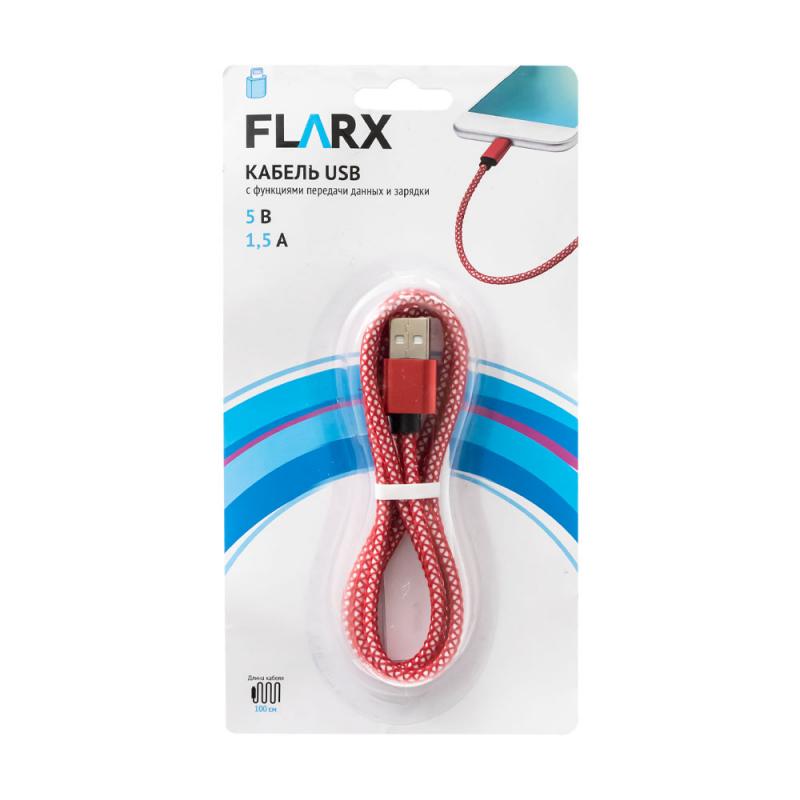 Кабель USB, Flarx, 100 см, в ассортименте