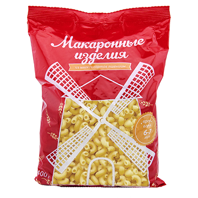 Макароны-рожки "Мельница", 400 г