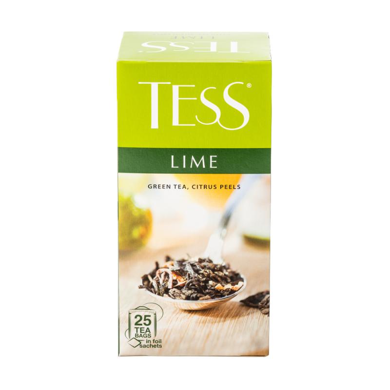 Чай зелёный, TESS, лайм, 25х1,5 г