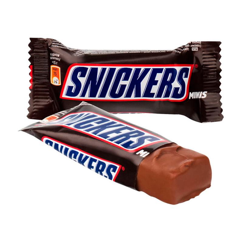 Конфеты шоколадные "Minis", Snickers, 180 г