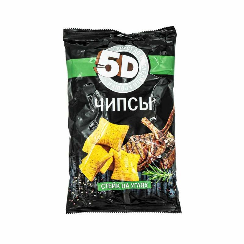 Чипсы пшеничные, 5D, 90 г, в ассортименте