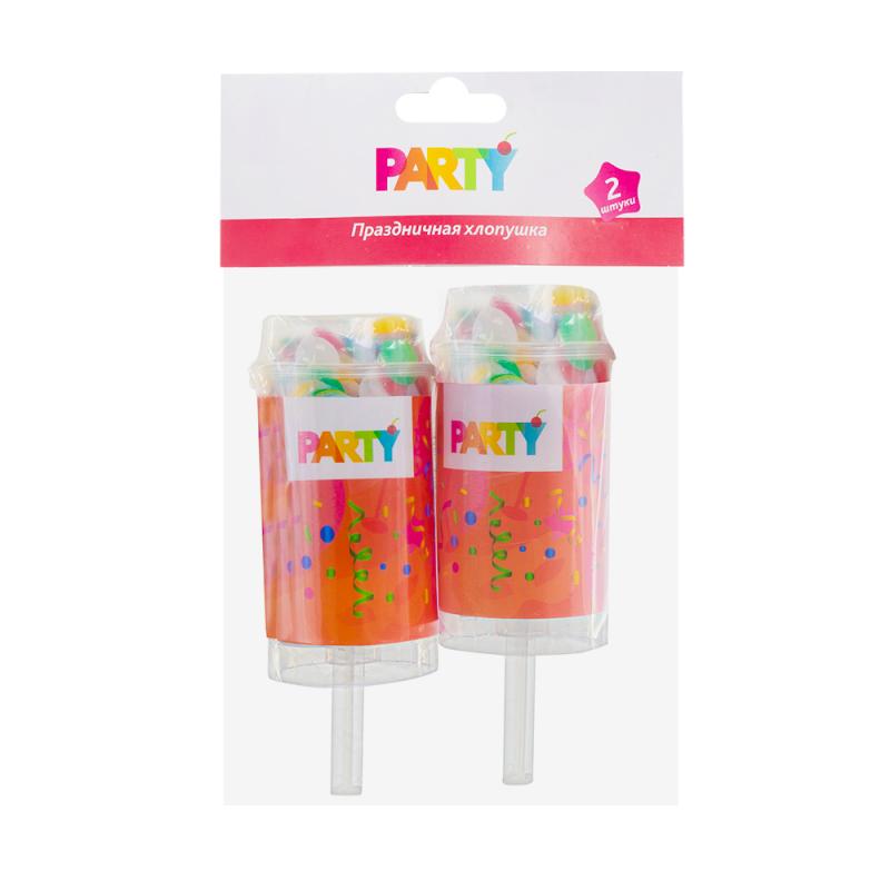 Праздничная хлопушка, Party, 2 шт., в ассортименте