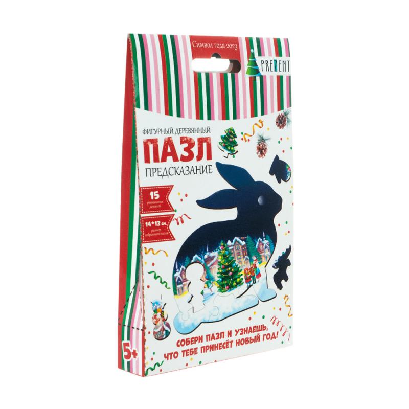 Фигурный деревянный пазл, в ассортименте