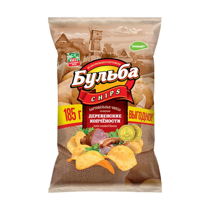 Чипсы картофельные, Бульба, 185 г, в ассортименте