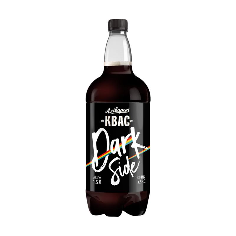 Квас чёрный "Dark Side", Алiварскi, 1,5 л