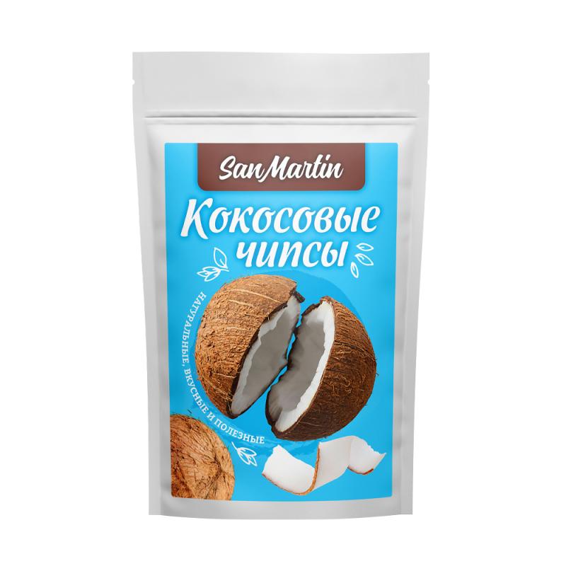 Кокосовые чипсы, San Martin, 40 г