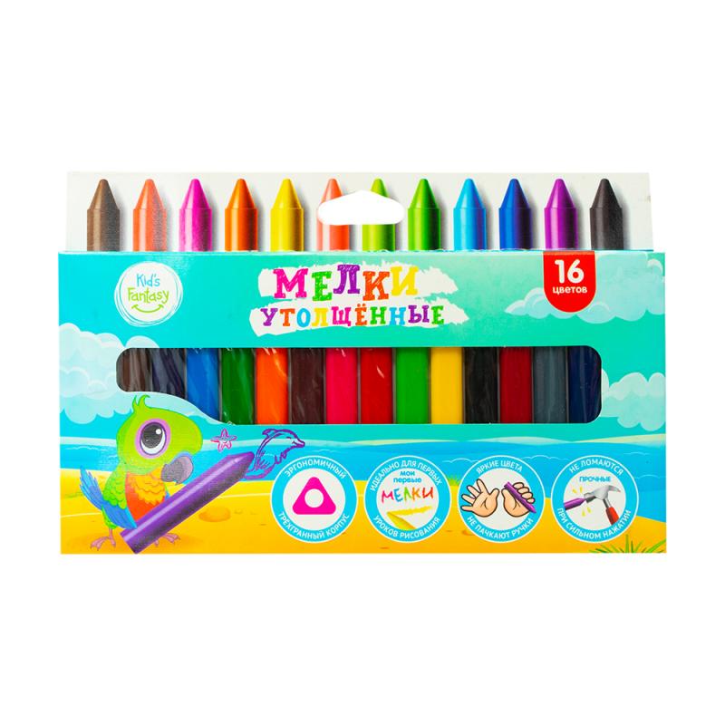 Мелки утолщенные, Kid’s Fantasy, 16 шт